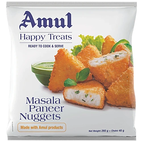 AMUL MASALA PANEER NUGGETS 260G